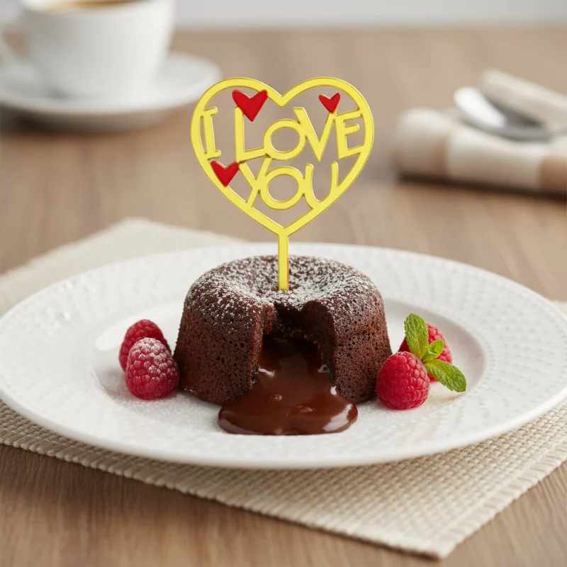 135 TOPPER I LOVE YOU - 16.5X10CM