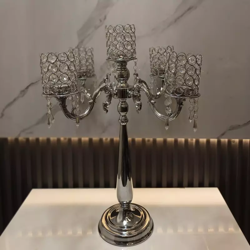 CANDELABRO X5 PLATEADO