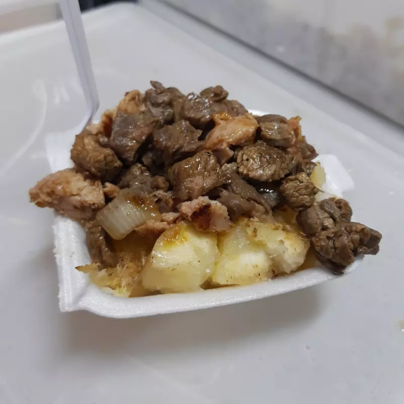 Macaxeira com carne de Sol