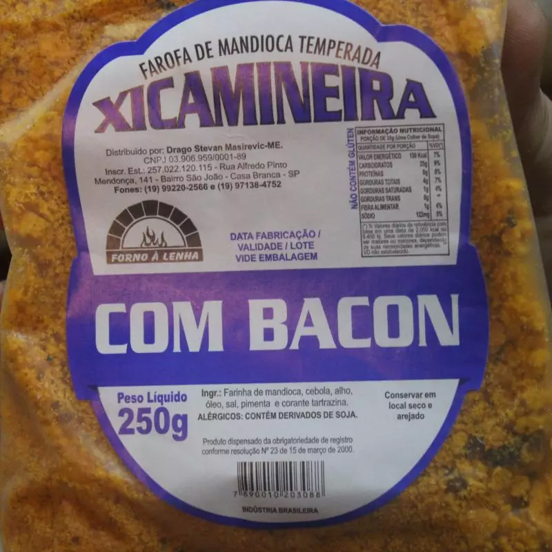 Farofa de Mandioca com Bacon - 250g