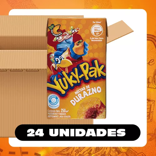 Bulto Yuky-Pak Durazno 250ml