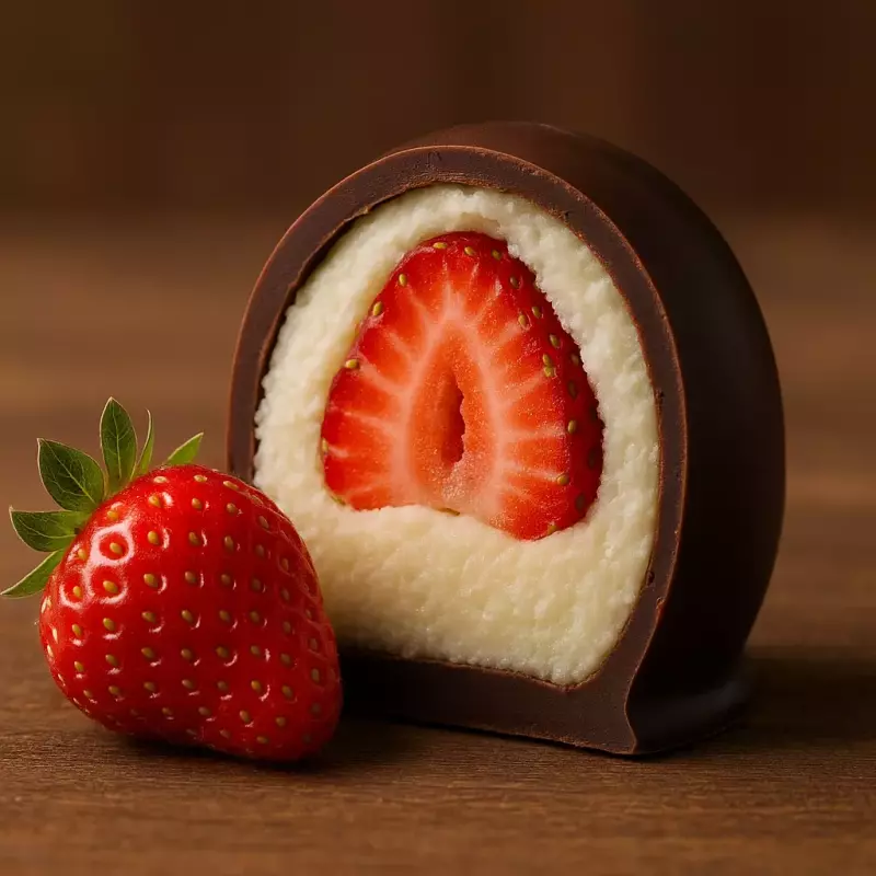 Trufa Leite ninho com Morango