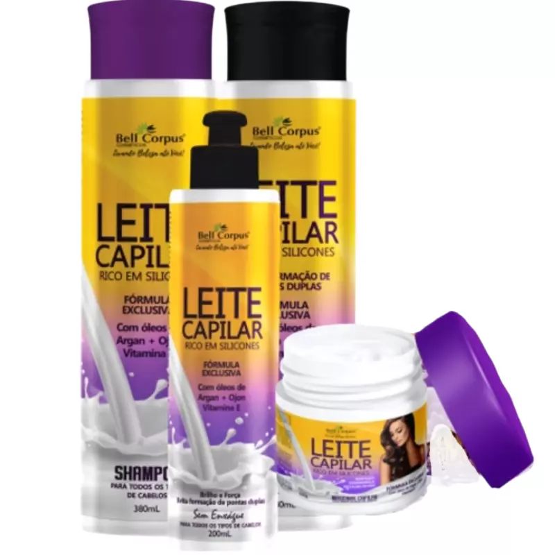 kit capilar Leite siliconizado