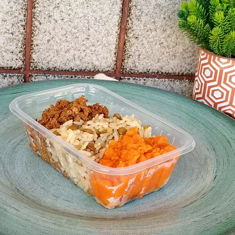 Mounjaro carne moída purê de abóbora
