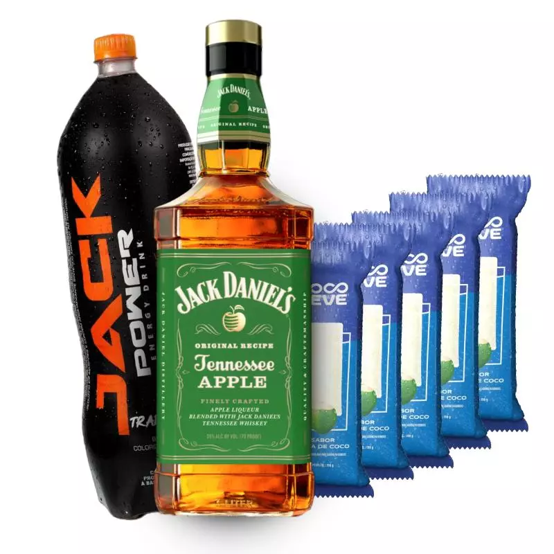 Combo Whisky J. Daniel's Apple 1L