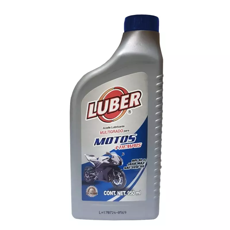 Luber MOTOS 4T SAE 20w-50 de 950 ml.