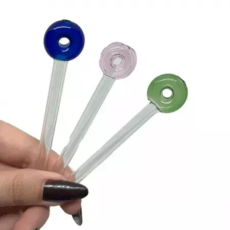 Piteira de Vidro NoName Longa Donuts