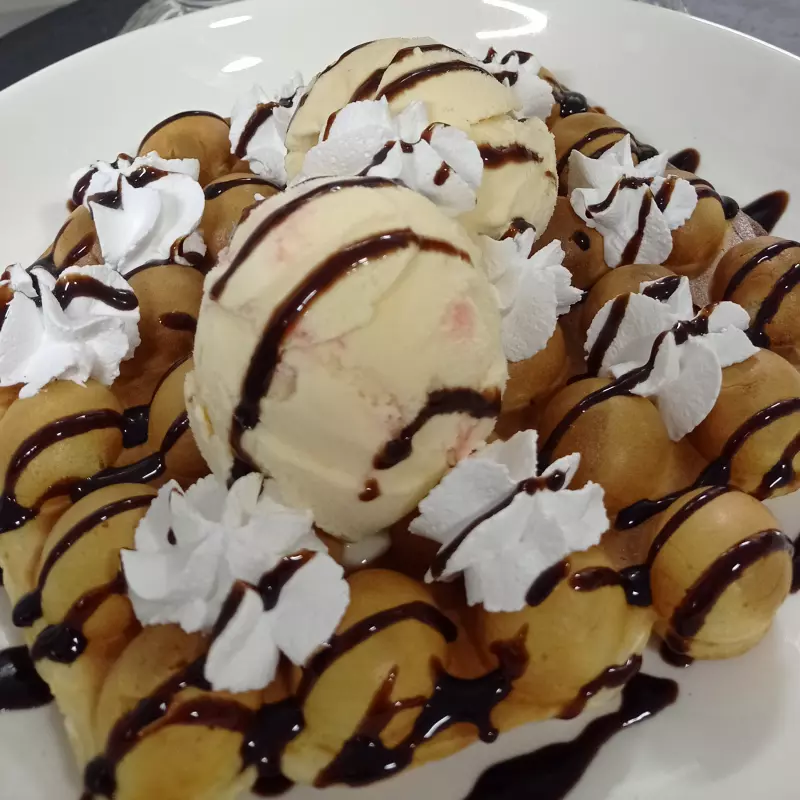 Bubble waffle económico