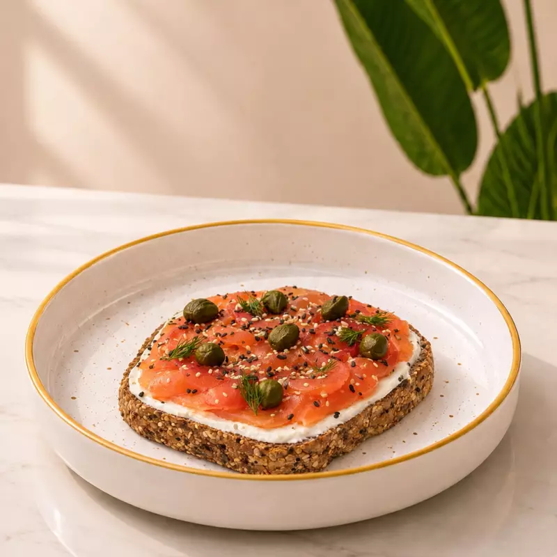 Tostada De Salmón