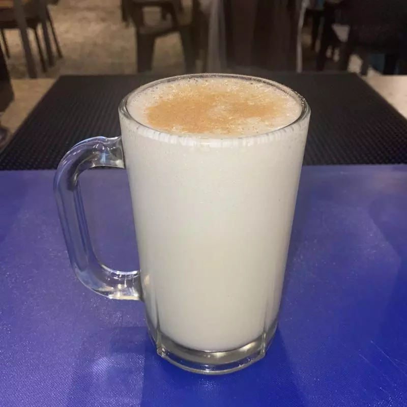 Batido de banana con leche