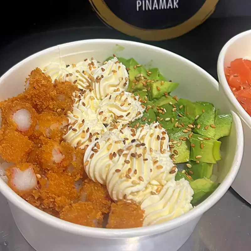 POKE BOWL LANGOSTINO  REBOSADOS
