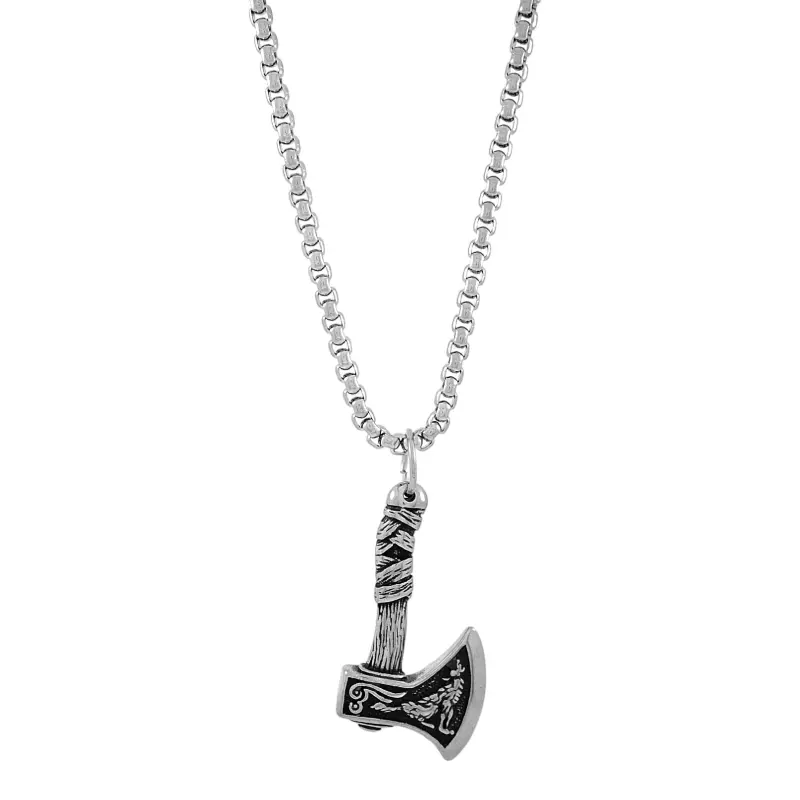 Wolf Axe Necklace