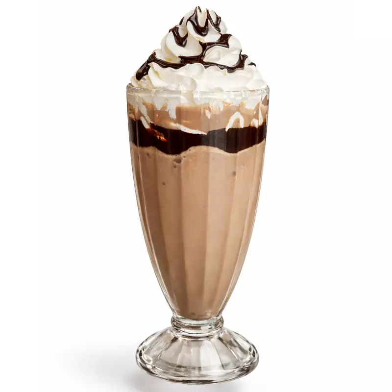 Frappê de chocolate e café.