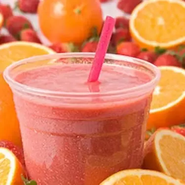 Novo!!! Suco de Laranja e Morango