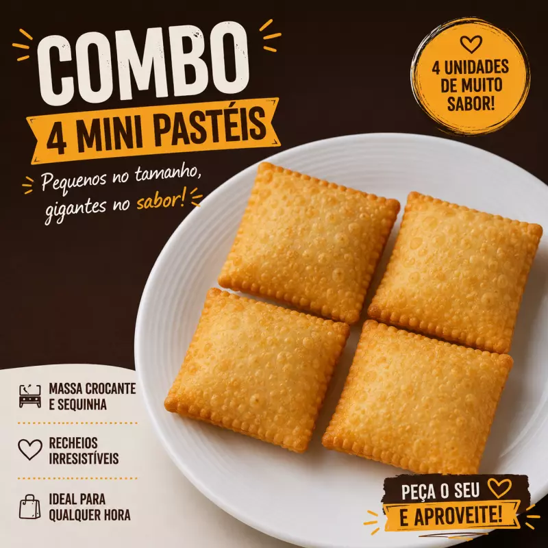Combo 4 Mini Pastéis