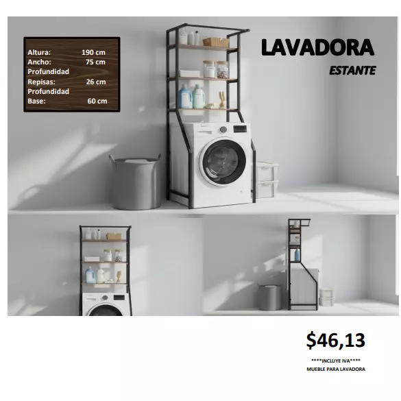 LAVADORA ESTANTE