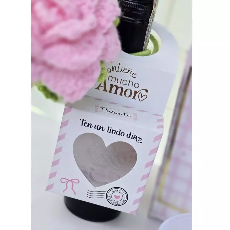 Caja mani femenina rosadita