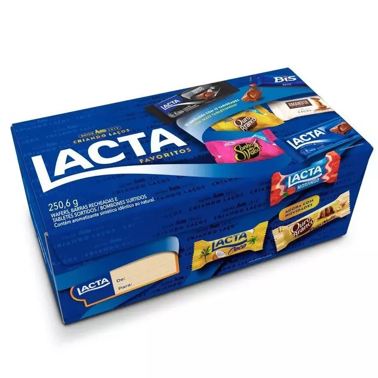 Caixa de Bombom Lacta 251g