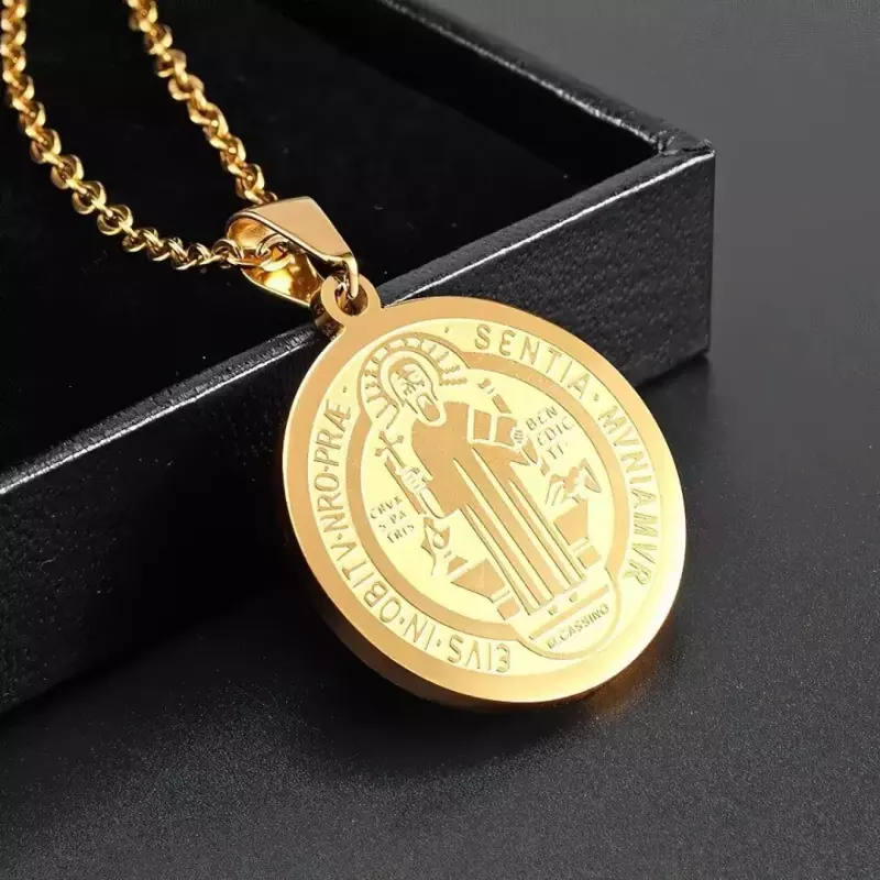 Cadena Con Medalla De San Benito