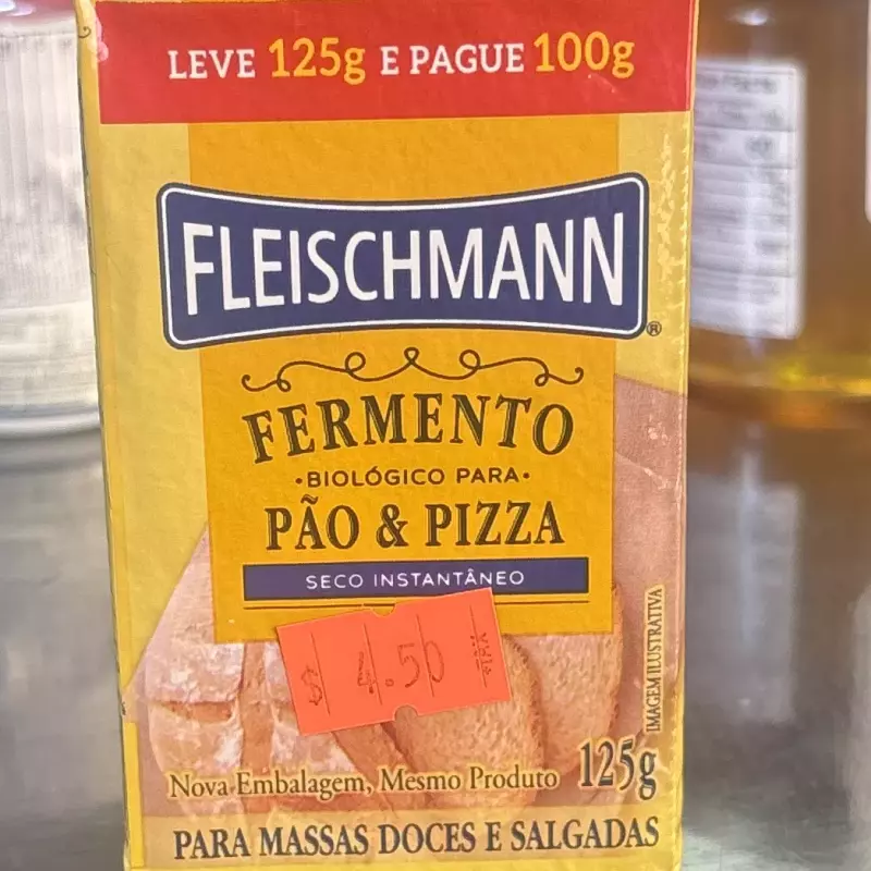 Fermento para pão e pizza Fleischman
