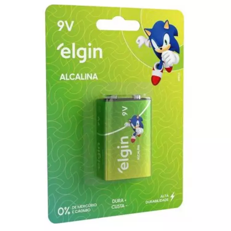 BATERIA 9V ELGIN ALCALINA 6LR61