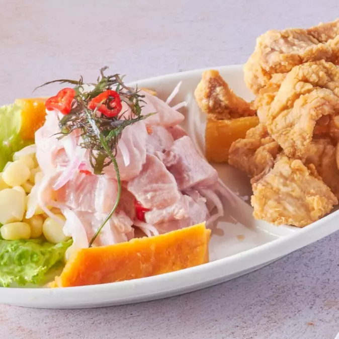Duo Ceviche + Chicharron