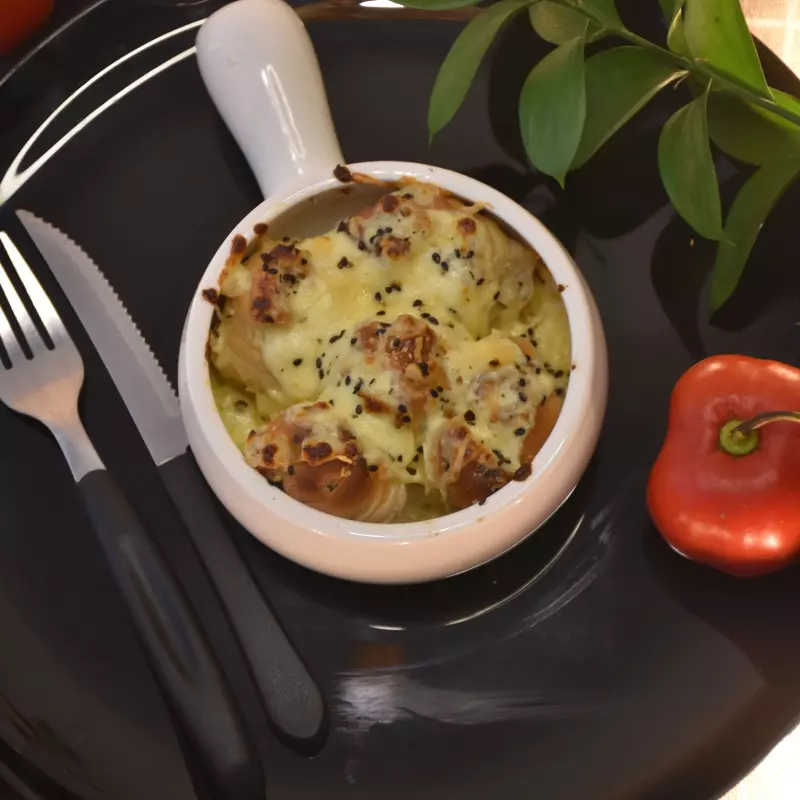 Entrada Pan de Ájo al Gratin