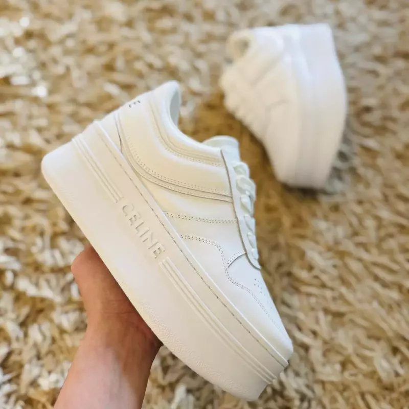 TENIS CELINE ALL WHITE PLATAFORM