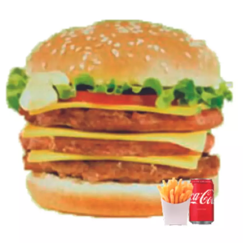 MENÚ HAMBURGUESA SUPER GRANDE