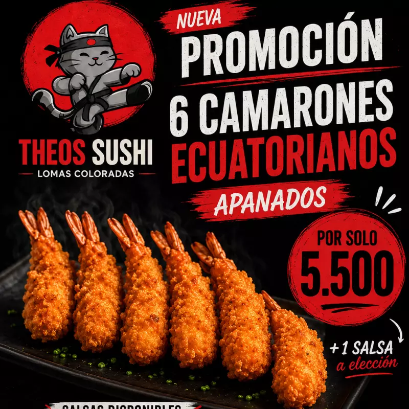 6 Camarones Apanados