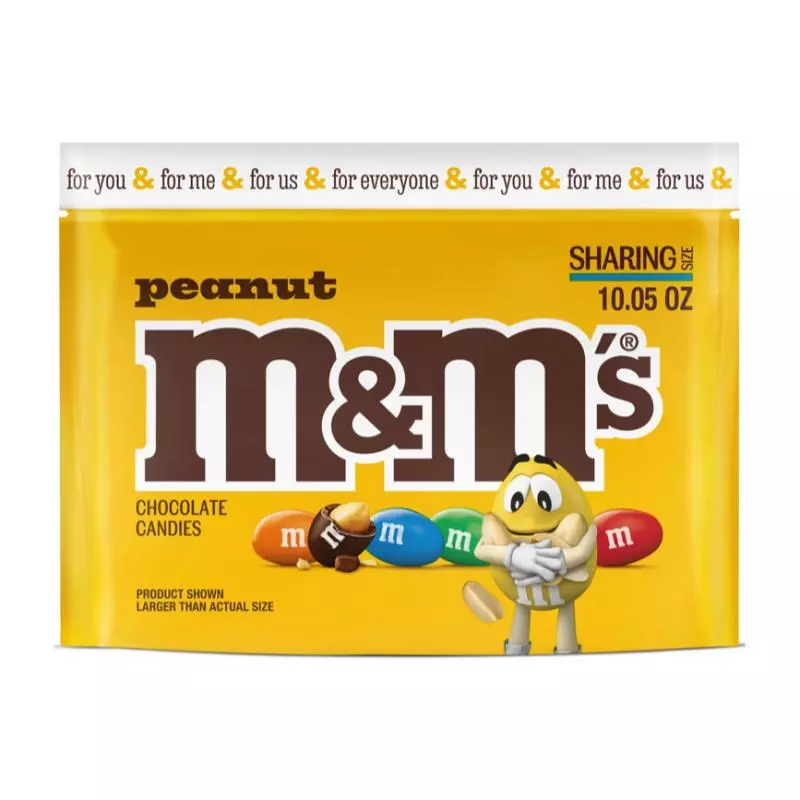 M&M peanut sharing size