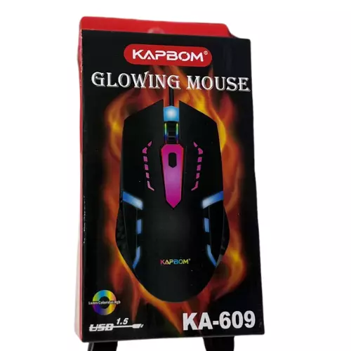 MOUSE C/FIO KAPBOM  COM LED KA-609