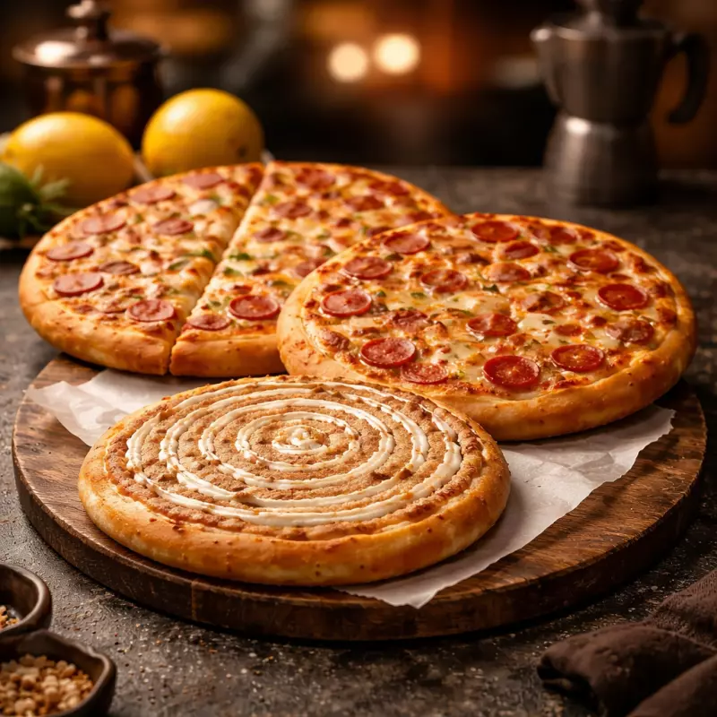 2 PIZZAS GRANDES + 1 PEQUEÑA