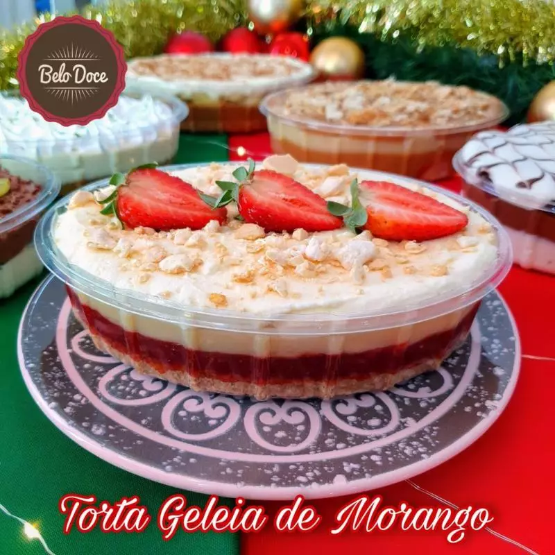 Torta Geleia de Morango (média)