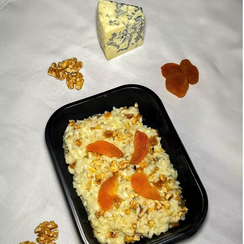 Risotto Gorgonzola, Nozes e Damasco