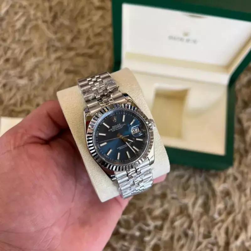ROLEX SILVER BLUE