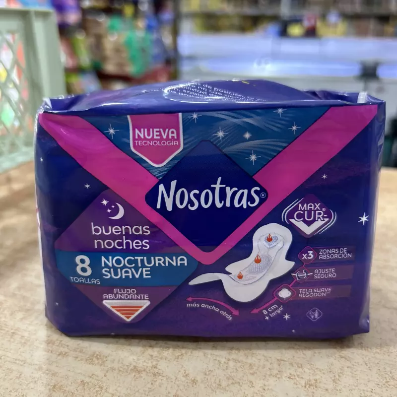 Toalla higiénica nocturna 8unidades