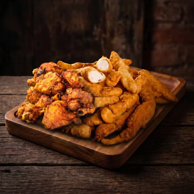 Frango em dobro