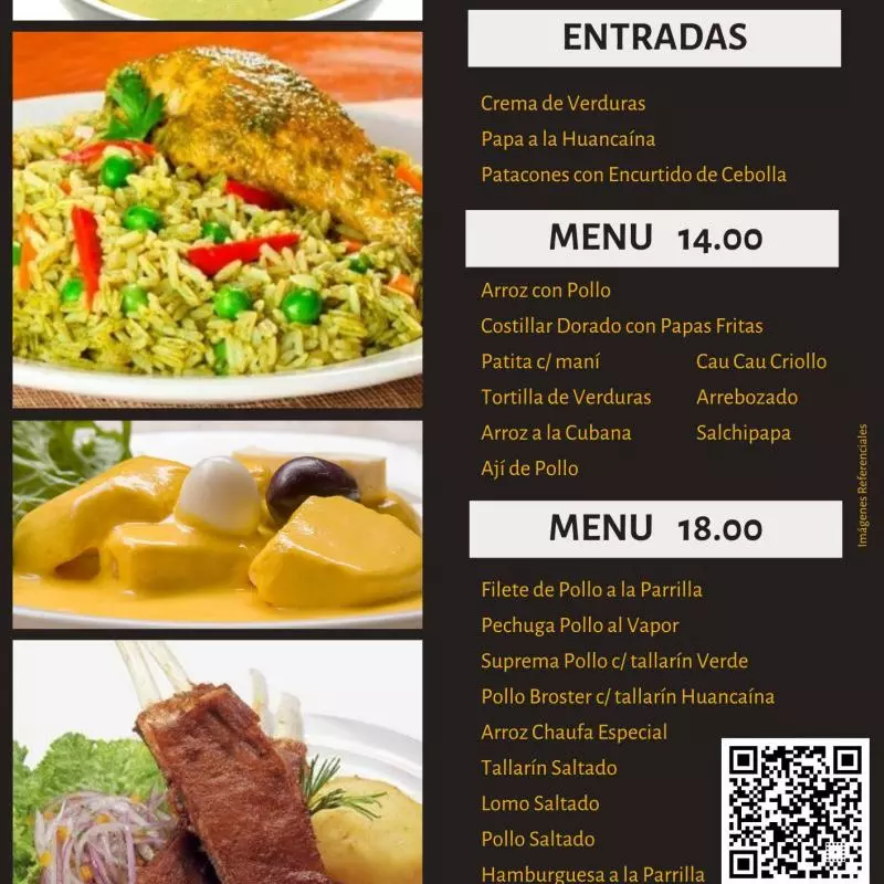 Menú 18.00 soles