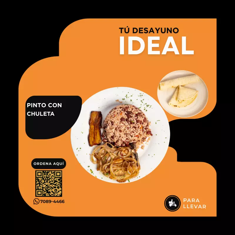 Gallo Pinto de Chuleta