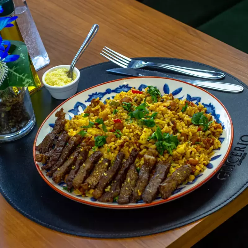 baião de dois com picanha 2 pessoas