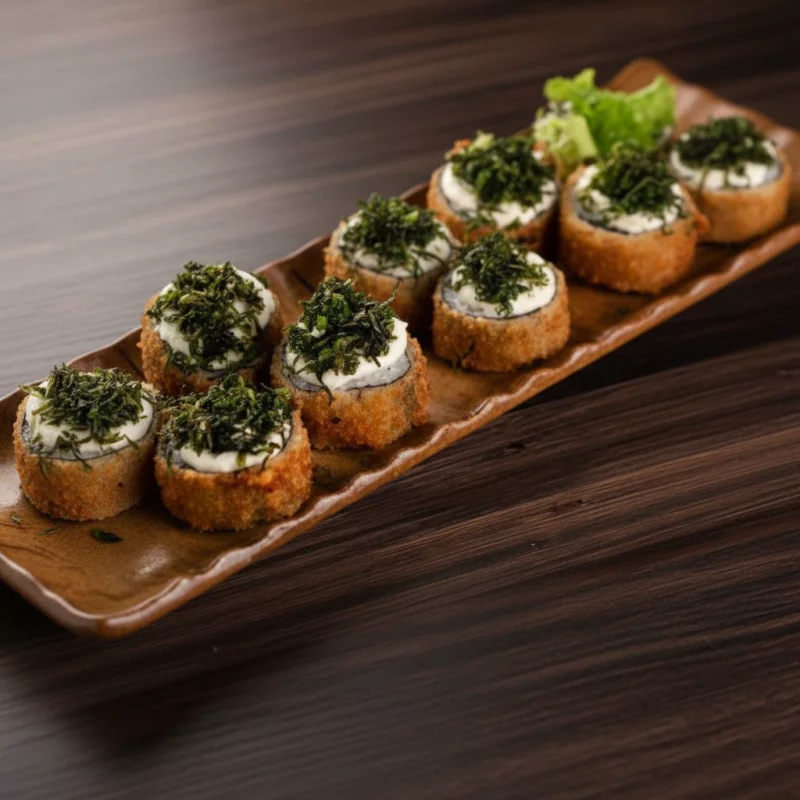 Hot Roll com Crispy de Couve