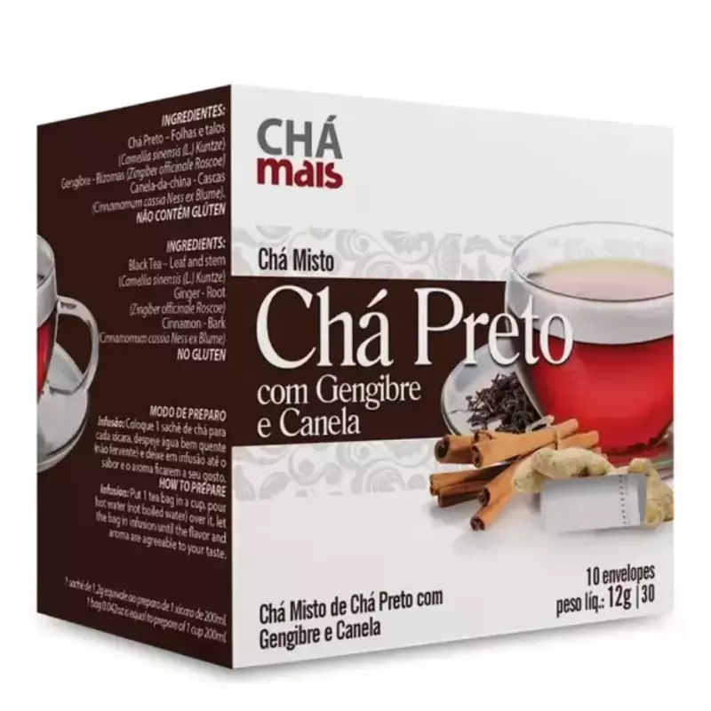 Chá Mais (preto c gengibre e canela)