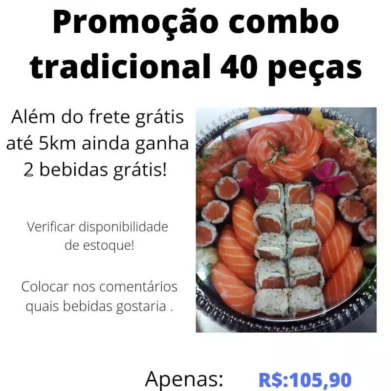 COMBO tradicional 40 peças
