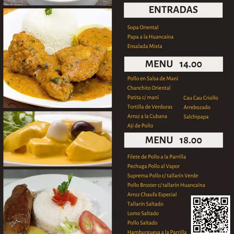 Menú 18.00 soles