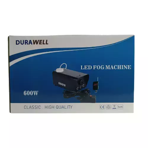 MAQUINA DE FUMAÇA DURAWELL 600W LED