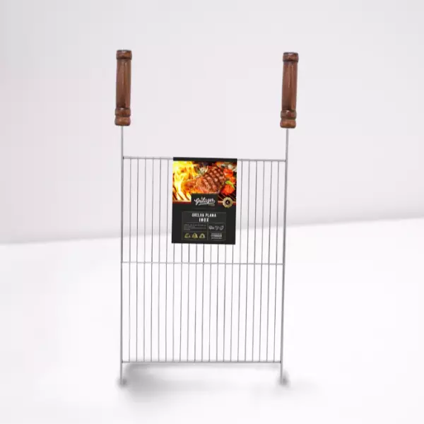 GRELHA INOX PLANA HORIZONTAL