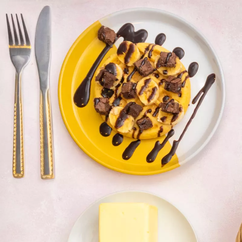 waffles choco banana