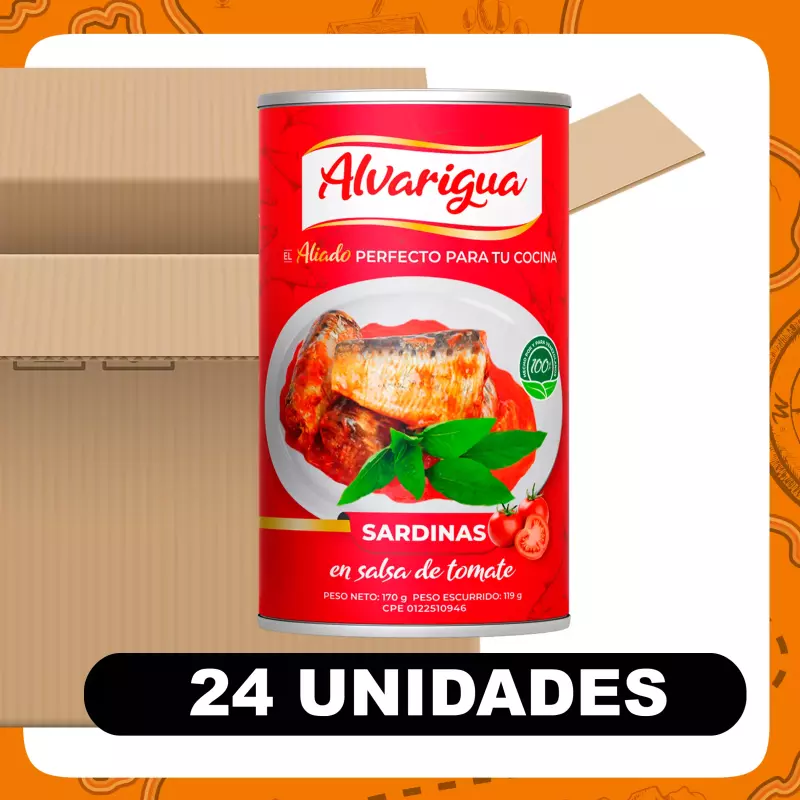 Bulto Alvarigua Sardina Tomate 170g