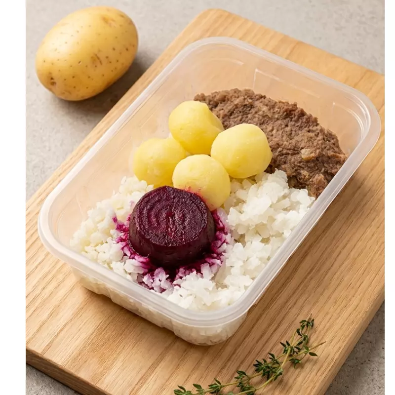 Purezinho de Beterraba c/ carne